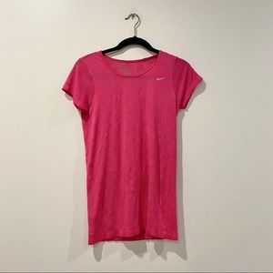 Nike Pink Camo Short Sleeve Shirt
